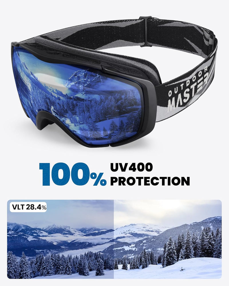 Load image into Gallery viewer, OutdoorMaster Ski Goggles with Cover Snowboard Snow Goggles OTG Anti-Fog -100% UV Protection-OM-18
