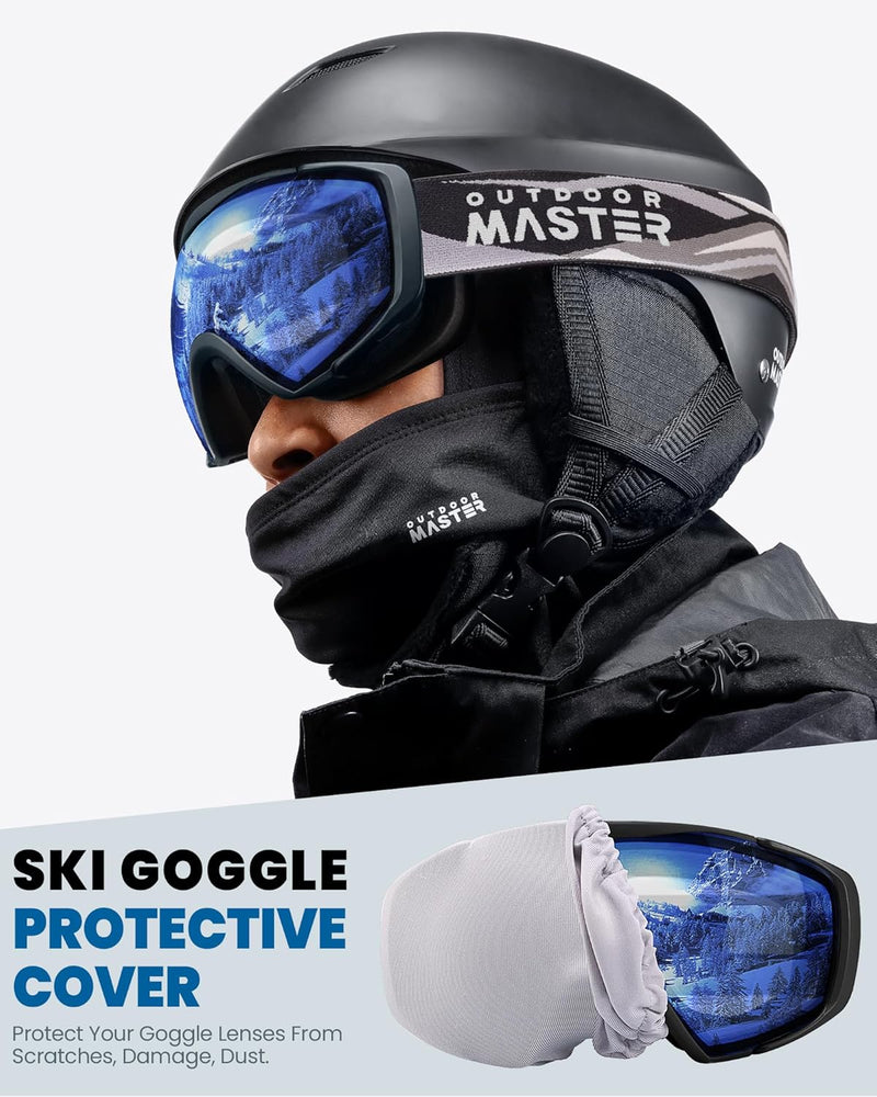 Load image into Gallery viewer, OutdoorMaster Ski Goggles with Cover Snowboard Snow Goggles OTG Anti-Fog -100% UV Protection-OM-18
