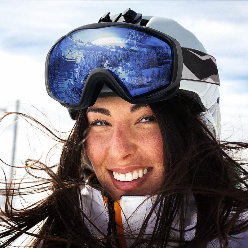 Load image into Gallery viewer, OutdoorMaster Ski Goggles with Cover Snowboard Snow Goggles OTG Anti-Fog -100% UV Protection-OM-18
