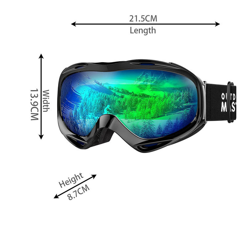 Load image into Gallery viewer, OutdoorMaster OTG Ski Goggles - Over Glasses Ski/Snowboard Goggles for Men, Women &amp; Youth - 100% UV Protection-OM-5
