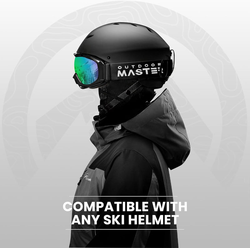 Load image into Gallery viewer, OutdoorMaster OTG Ski Goggles - Over Glasses Ski/Snowboard Goggles for Men, Women &amp; Youth - 100% UV Protection-OM-5

