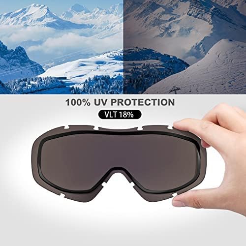 Load image into Gallery viewer, OutdoorMaster OTG Ski Goggles - Over Glasses Ski/Snowboard Goggles for Men, Women &amp; Youth - 100% UV Protection-OM-5
