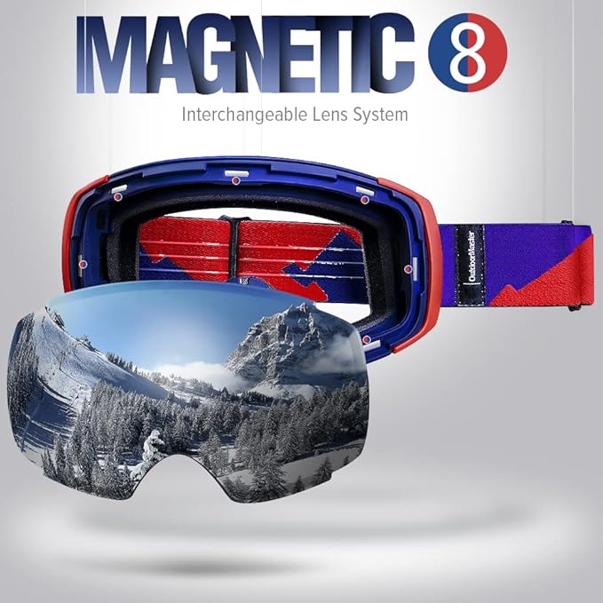 Load image into Gallery viewer, OutdoorMaster Ski Goggles PRO - Frameless, Interchangeable Lens 100% UV400 Protection Snow Goggles for Men &amp; Women-OM-2
