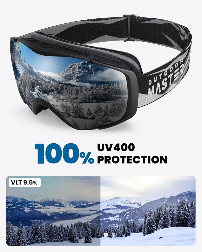Load image into Gallery viewer, OutdoorMaster Ski Goggles with Cover Snowboard Snow Goggles OTG Anti-Fog -100% UV Protection-OM-18
