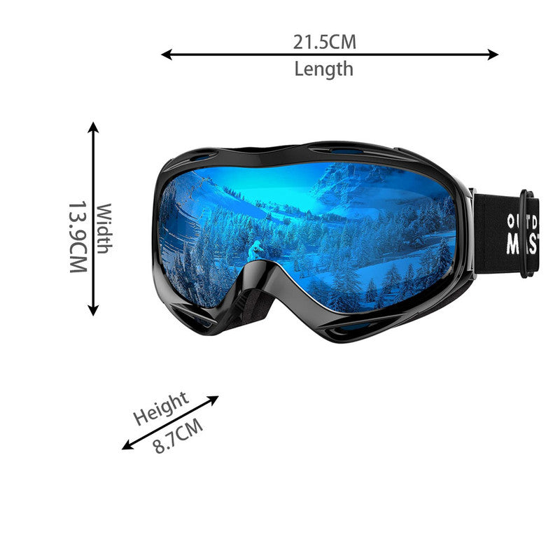 Load image into Gallery viewer, OutdoorMaster OTG Ski Goggles - Over Glasses Ski/Snowboard Goggles for Men, Women &amp; Youth - 100% UV Protection-OM-5
