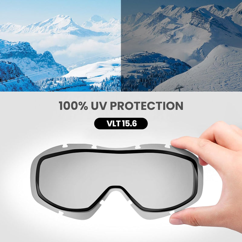 Load image into Gallery viewer, OutdoorMaster OTG Ski Goggles - Over Glasses Ski/Snowboard Goggles for Men, Women &amp; Youth - 100% UV Protection-OM-5
