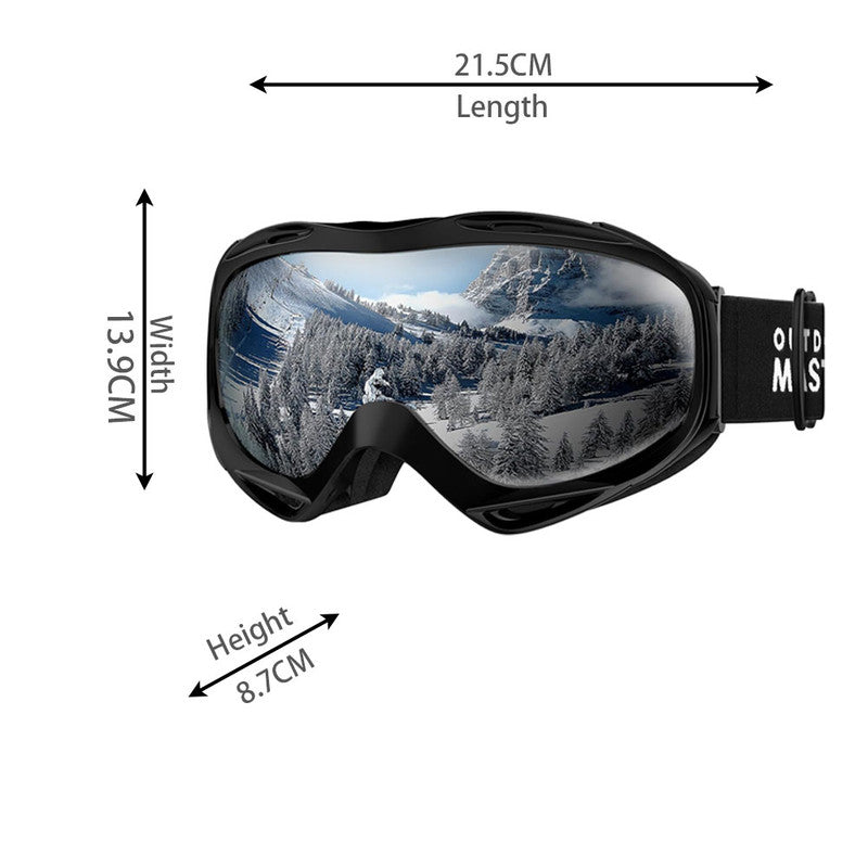 Load image into Gallery viewer, OutdoorMaster OTG Ski Goggles - Over Glasses Ski/Snowboard Goggles for Men, Women &amp; Youth - 100% UV Protection-OM-5
