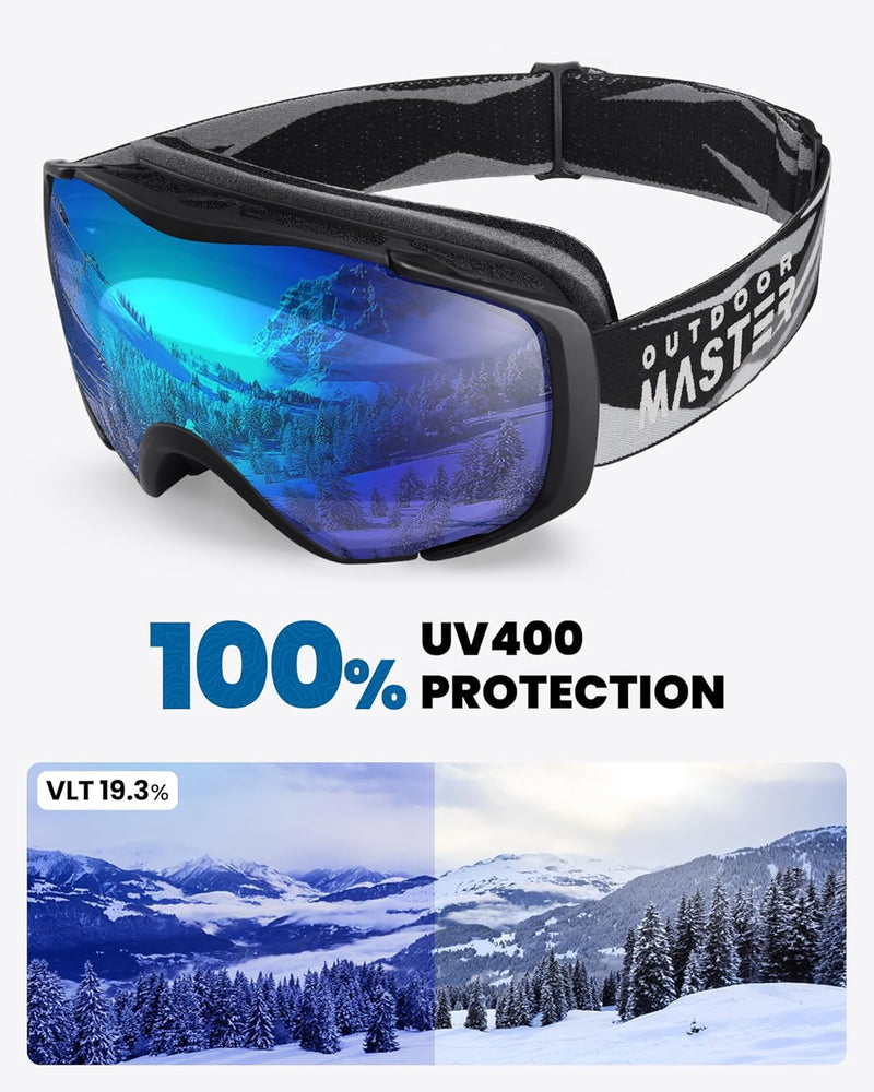 Load image into Gallery viewer, OutdoorMaster Ski Goggles with Cover Snowboard Snow Goggles OTG Anti-Fog -100% UV Protection-OM-18
