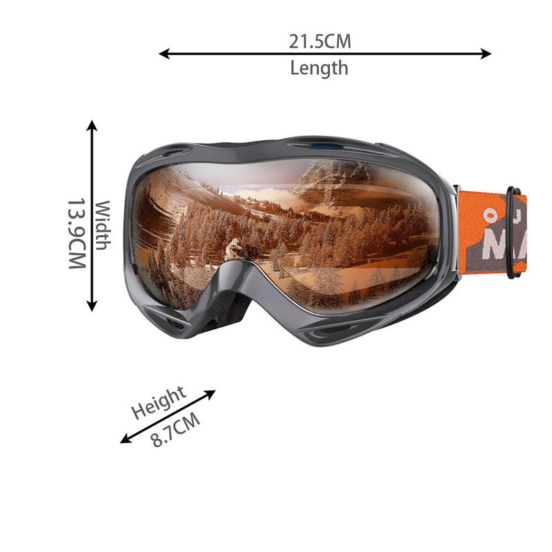 Load image into Gallery viewer, OutdoorMaster OTG Ski Goggles - Over Glasses Ski/Snowboard Goggles for Men, Women &amp; Youth - 100% UV Protection-OM-5
