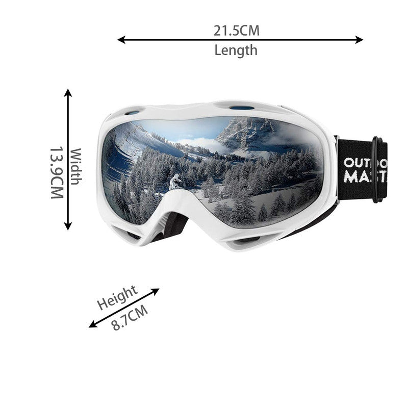 Load image into Gallery viewer, OutdoorMaster OTG Ski Goggles - Over Glasses Ski/Snowboard Goggles for Men, Women &amp; Youth - 100% UV Protection--OM-5
