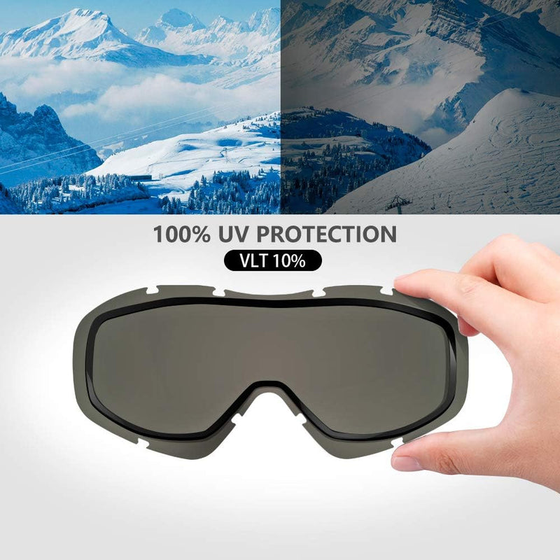 Load image into Gallery viewer, OutdoorMaster OTG Ski Goggles - Over Glasses Ski/Snowboard Goggles for Men, Women &amp; Youth - 100% UV Protection--OM-5
