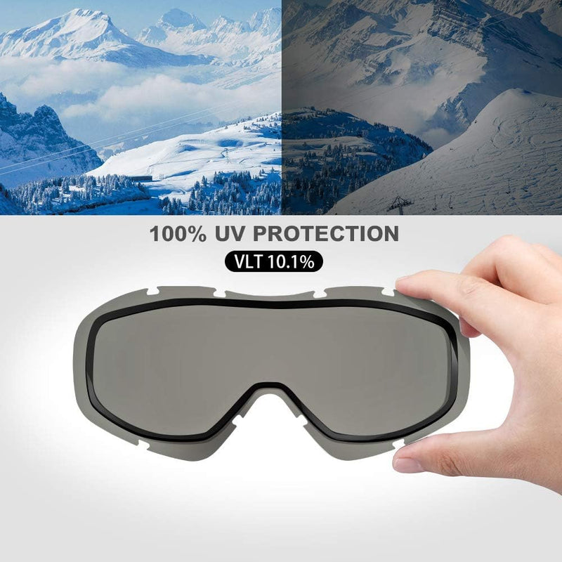 Load image into Gallery viewer, OutdoorMaster OTG Ski Goggles - Over Glasses Ski/Snowboard Goggles for Men, Women &amp; Youth - 100% UV Protection-OM-5
