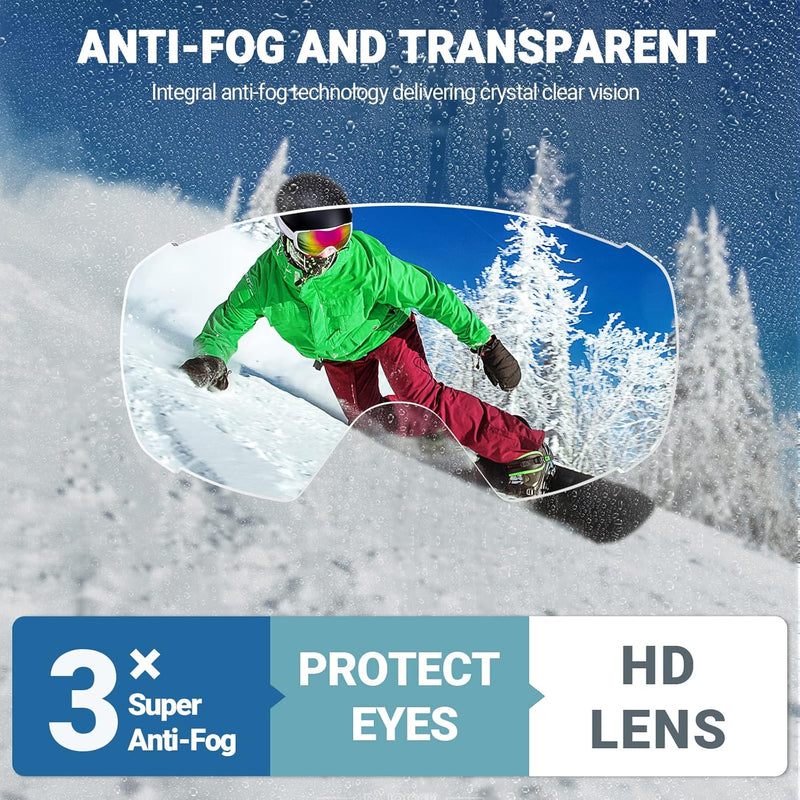 Load image into Gallery viewer, OutdoorMaster Ski Goggles with Cover Snowboard Snow Goggles OTG Anti-Fog -100% UV Protection-OM-18
