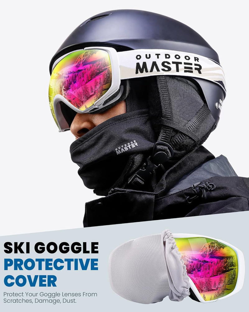 Load image into Gallery viewer, OutdoorMaster Ski Goggles with Cover Snowboard Snow Goggles OTG Anti-Fog -100% UV Protection-OM-18
