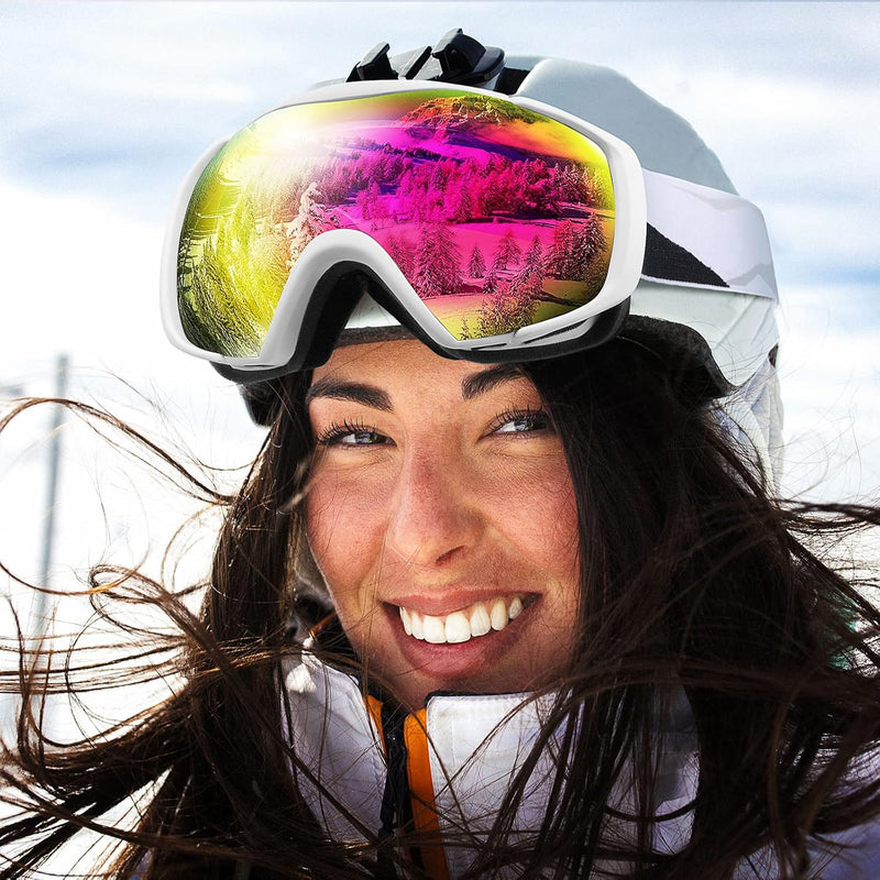 Load image into Gallery viewer, OutdoorMaster Ski Goggles with Cover Snowboard Snow Goggles OTG Anti-Fog -100% UV Protection-OM-18
