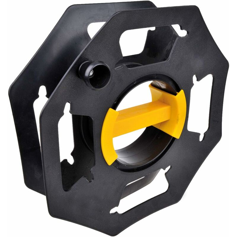 Load image into Gallery viewer, Caravan Cable Reel, Manual, Empty, For Camping And Household, Up To 25 M Of Cable, Plastic, Black And Yellow
