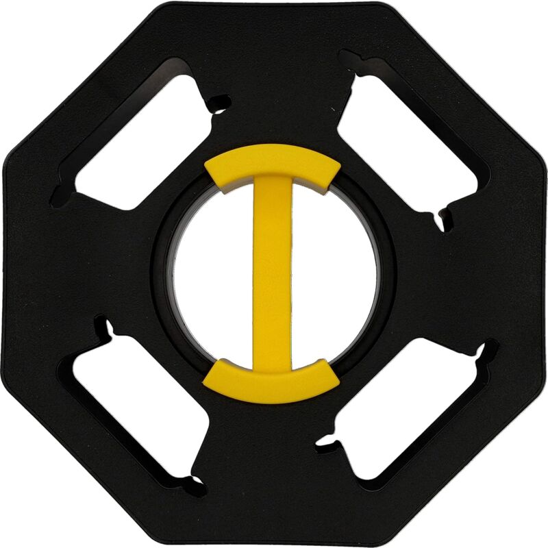Load image into Gallery viewer, Caravan Cable Reel, Manual, Empty, For Camping And Household, Up To 25 M Of Cable, Plastic, Black And Yellow
