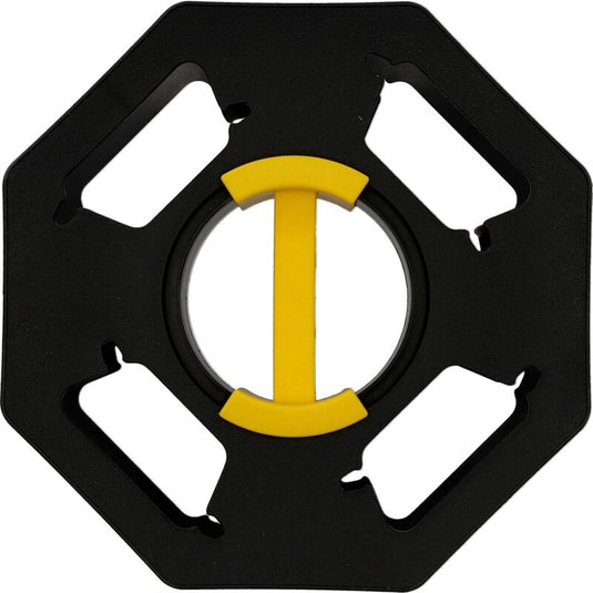 Caravan Cable Reel, Manual, Empty, For Camping And Household, Up To 25 M Of Cable, Plastic, Black And Yellow