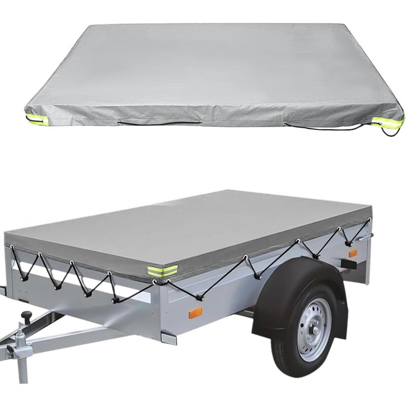Load image into Gallery viewer, Flat Trailer Cover - 208 X 114 X 13 Cm - Dustproof - For 750 Kg Trailer - Grey
