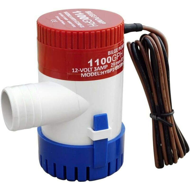 Load image into Gallery viewer, Marine Electric Bilge Pump 1100Gph 12V For Boat Caravan Rv Submersible Non-Automatic
