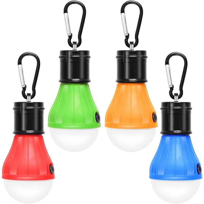 Load image into Gallery viewer, 4 Pack LED Camping Lights Hiking Fishing Emergency Light Waterproof Battery Powered LED Indoor Outdoor Lighting
