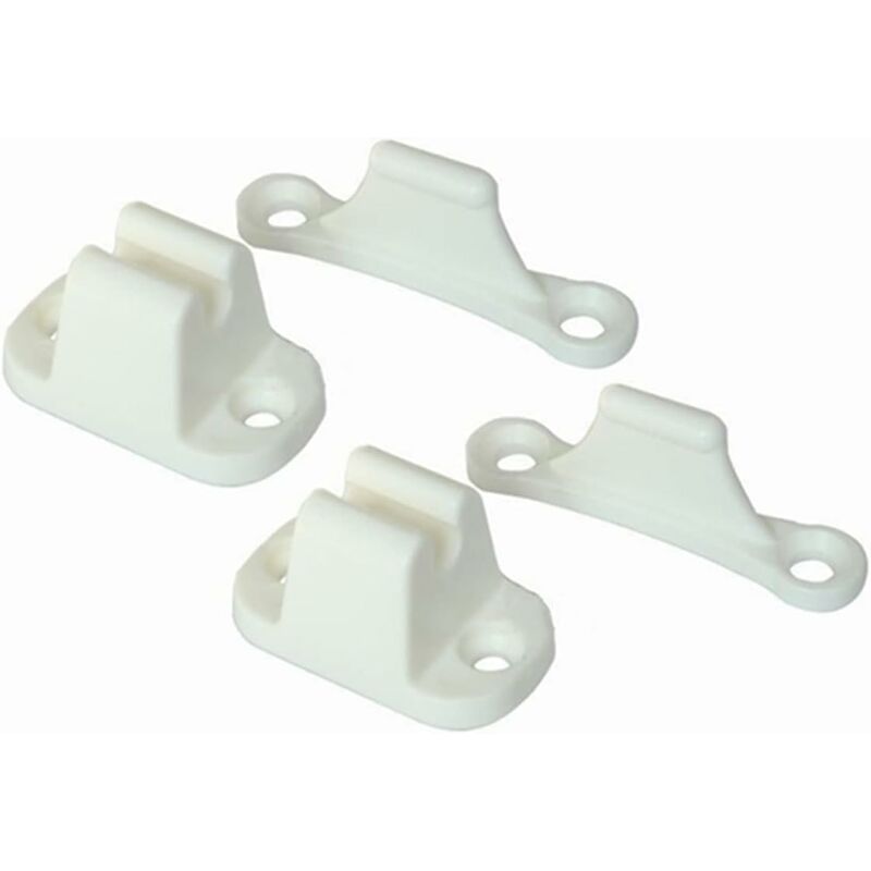Load image into Gallery viewer, 2X T-Shaped Door Retainer Kit Stop Retaining Plastic Hook Holder Compatible Door Latch Bracket For Rv Trailer Camper
