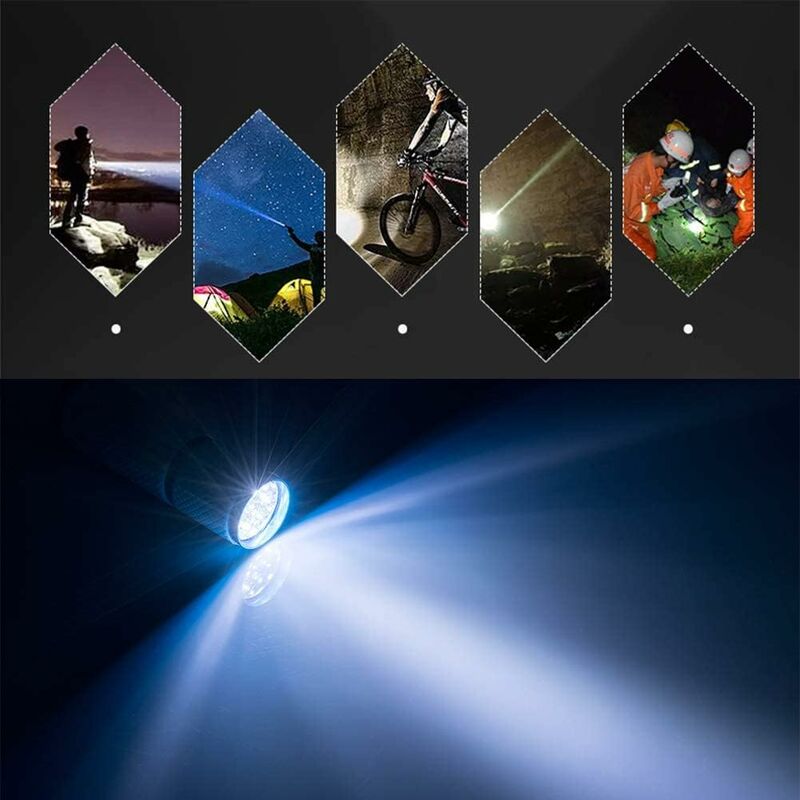 Load image into Gallery viewer, 4 pcs Mini Flashlight, LED Torch, Kids Flashlight With Fluorescent Handle For Camping Reading Walking Hiking Working
