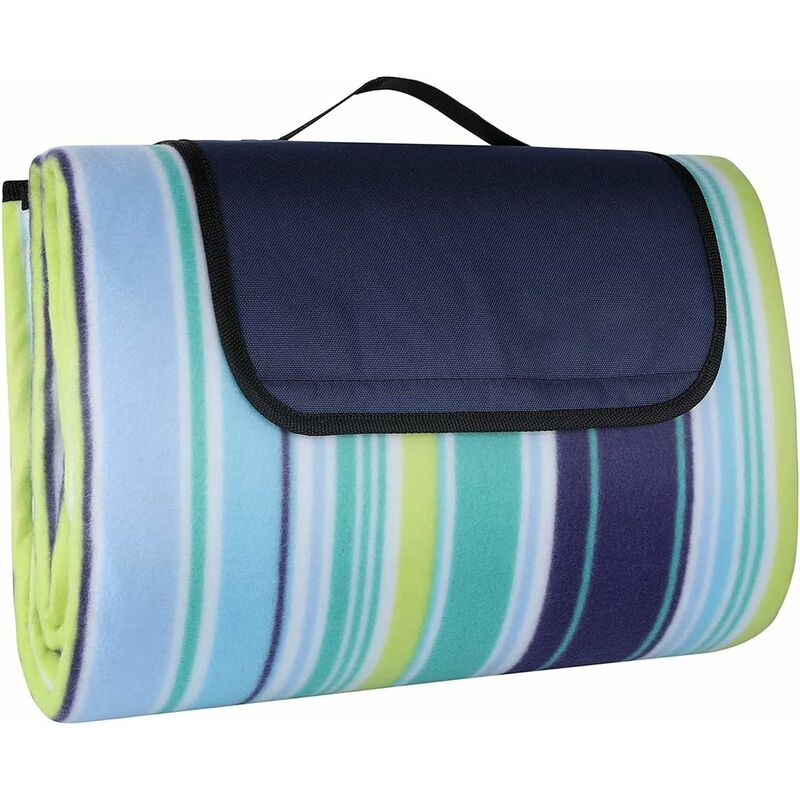 Load image into Gallery viewer, 200 X 200 Cm Large Waterproof Sandproof Picnic Blanket, 3 Layer Beach Blanket With Carry Handle, Outdoor Picnic Mat
