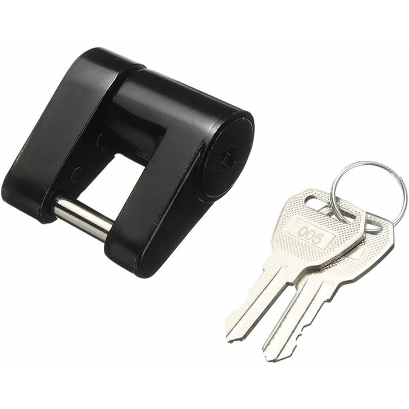 Load image into Gallery viewer, Caravan Security Locks For Safe And Durable Theft Protection, Unisex Metal Locksmith Tools, Trailer Lock, Black
