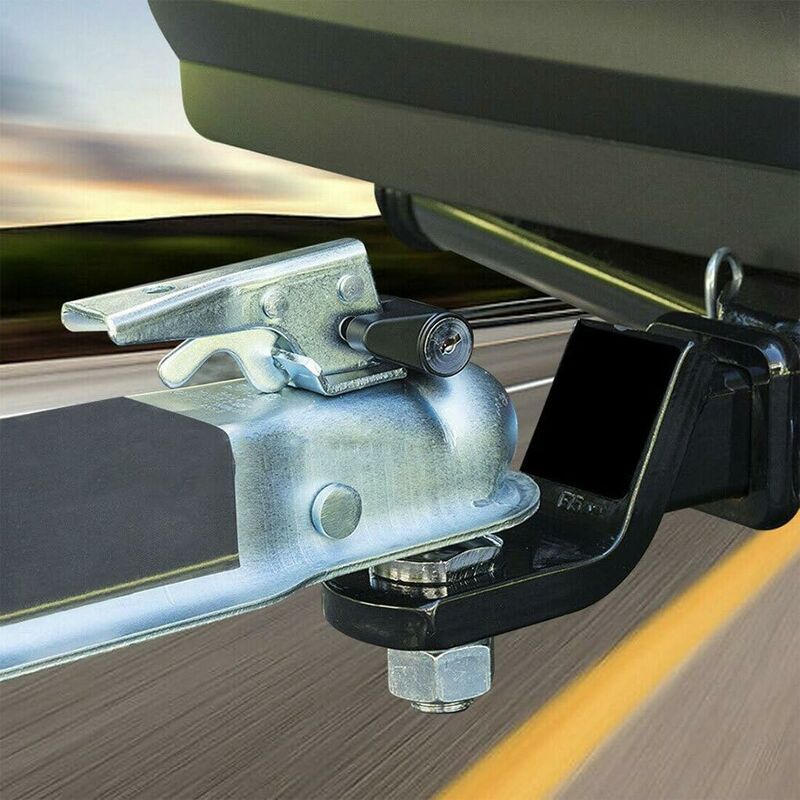 Load image into Gallery viewer, Caravan Security Locks For Safe And Durable Theft Protection, Unisex Metal Locksmith Tools, Trailer Lock, Black
