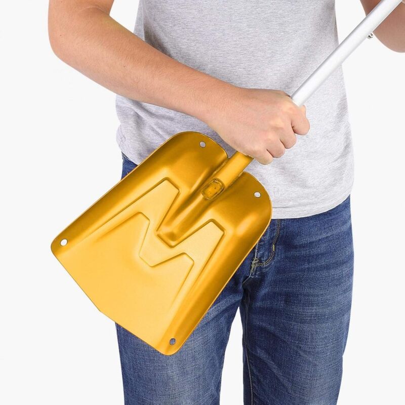 Load image into Gallery viewer, Snow Shovel, Comfortable Handle, Telescopic Snow Shovel Extension, Delicate Texture For Outdoor(Gold)
