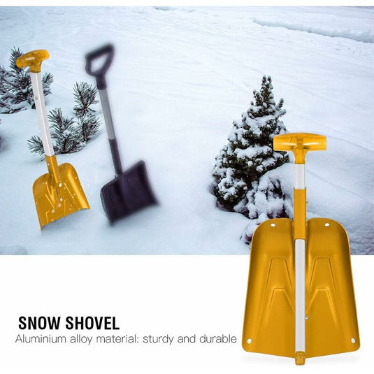 Snow Shovel, Comfortable Handle, Telescopic Snow Shovel Extension, Delicate Texture For Outdoor(Gold)