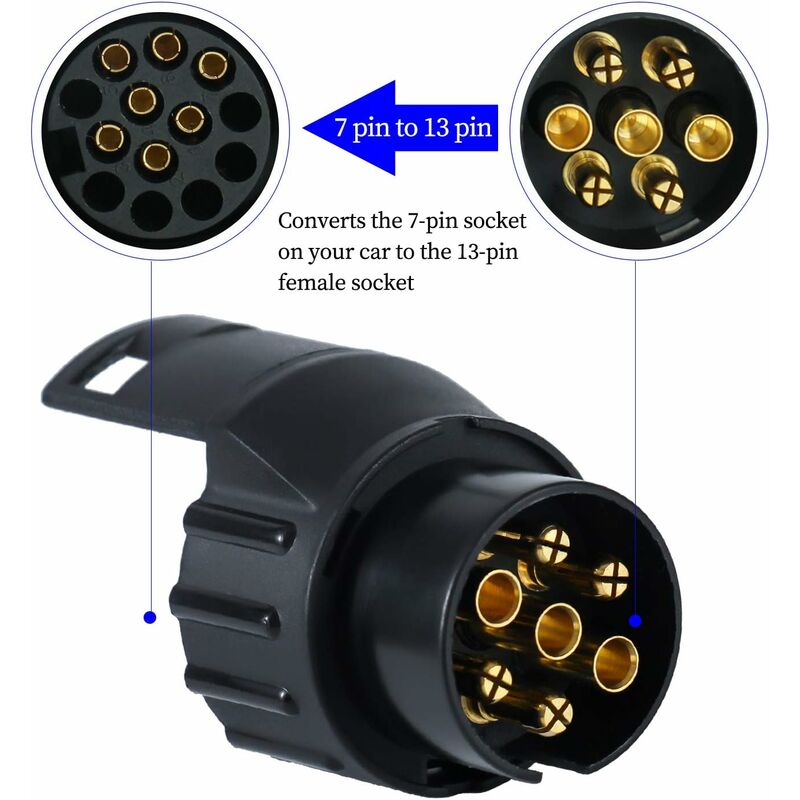 Load image into Gallery viewer, Trailer Plug Socket Adaptor,13 To 7 Trailer Towing Socket Adaptor For Trailer Truck Caravan Wagon
