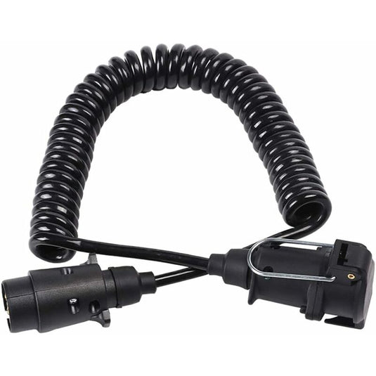 7 Pin Trailer Socket And Plug With 2M Extension Cable Connector For Towing Hitch Caravan Vehicle Truck Accessories 7