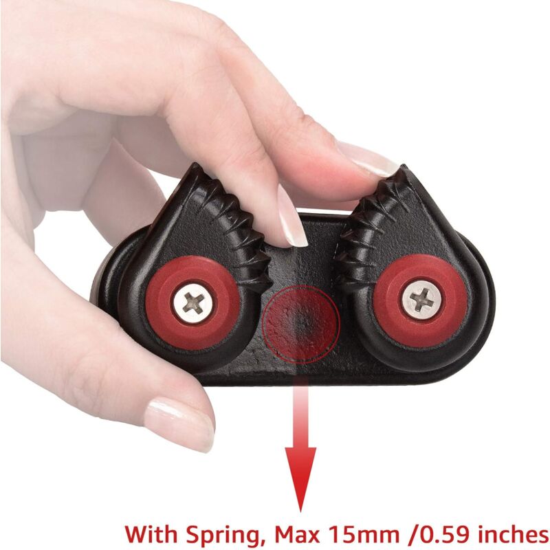 Load image into Gallery viewer, ROpe Cleats, Ball Bearing Quick Entry Cam Cleats For Line Sizes Up To 5/8 Inch, Dinghy Accessories
