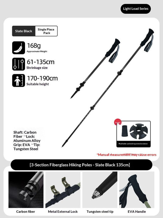 CarbonFiberTelescopicPole-ForHeightsUnder170cm
