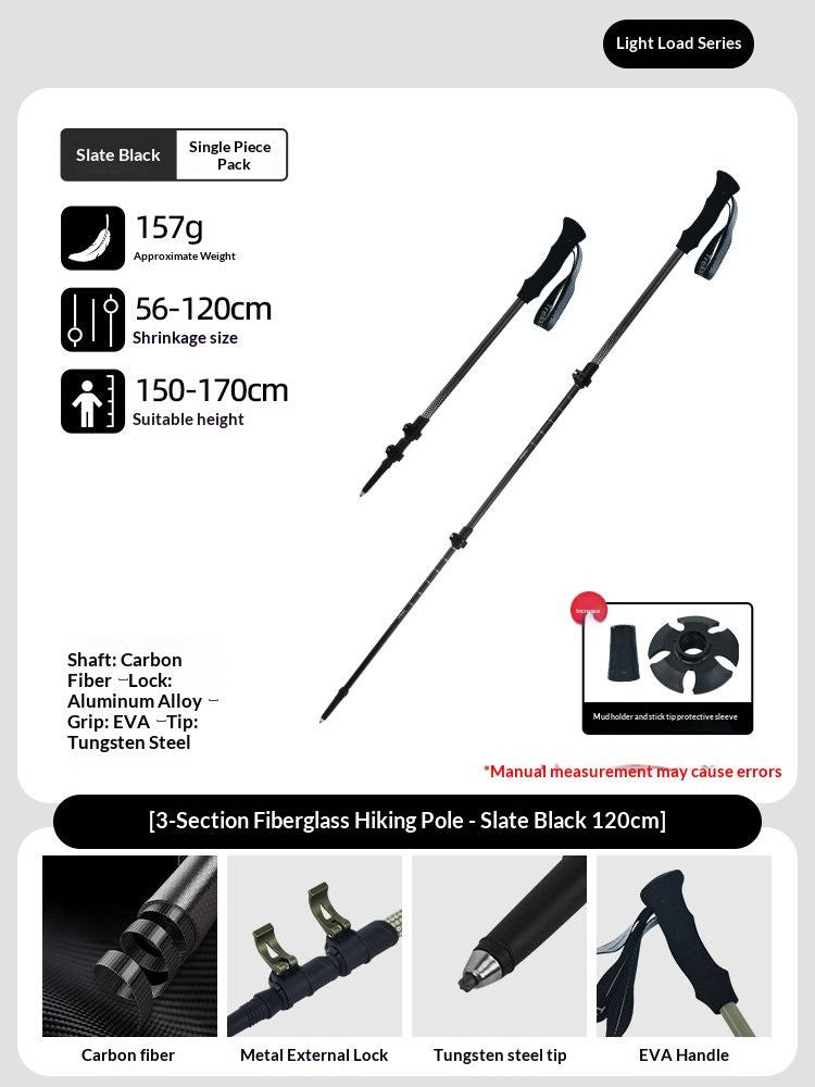 Load image into Gallery viewer, CarbonFiberTelescopicPole-ForHeightsUnder170cm
