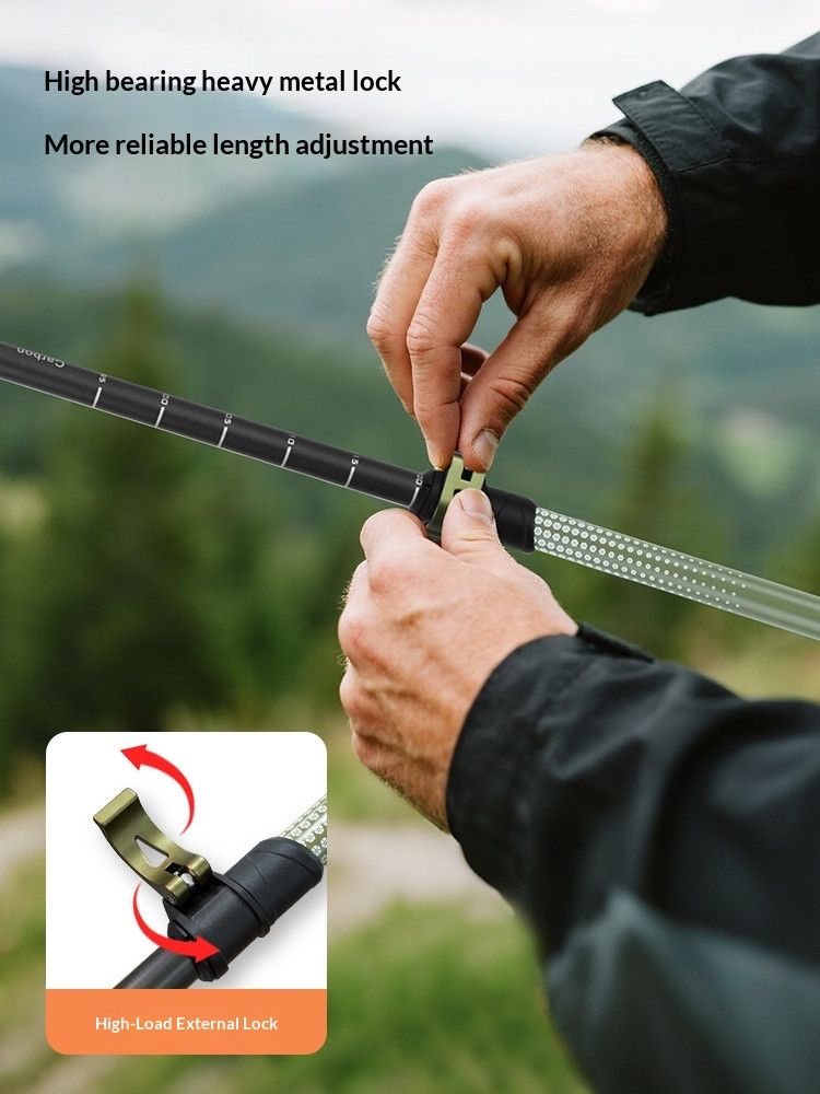 Load image into Gallery viewer, CarbonFiberTelescopicPole-ForHeightsUnder170cm

