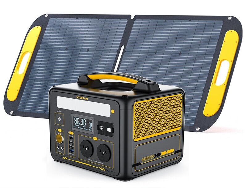 Load image into Gallery viewer, Jump 600X 600W Power Station 110W Solar Panel 10A AC/DC
