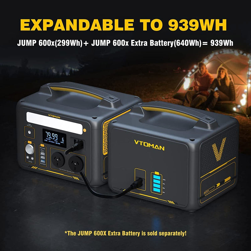 Load image into Gallery viewer, Jump 600X 600W Power Station 110W Solar Panel 10A AC/DC

