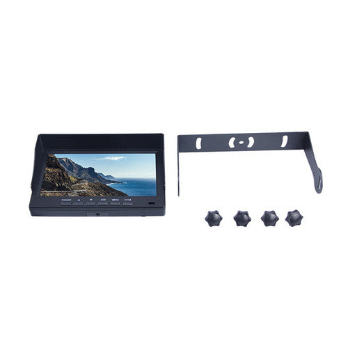 Load image into Gallery viewer, 4-Channel Split 7&quot; Screen Monitor w/4 Reversing Camera Kit for Truck Trailer Bus
