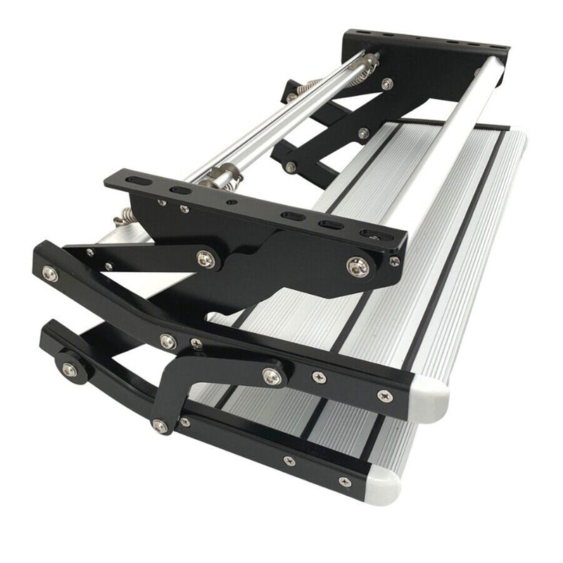 Load image into Gallery viewer, Aluminium Double Caravan Step Pull Out Folding Steps For Road RV Camper Trailer
