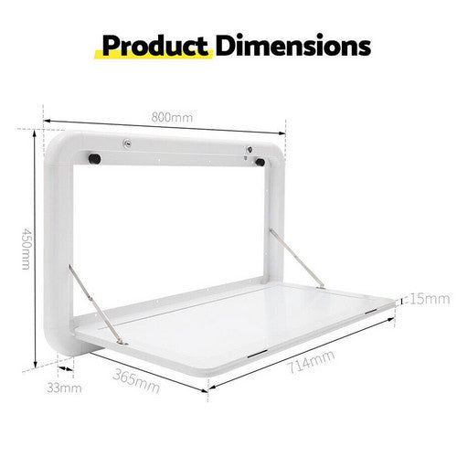 Load image into Gallery viewer, Caravan Table Folding Picnic Camping Motorhome Outdoor Tables Locked 800x450mm
