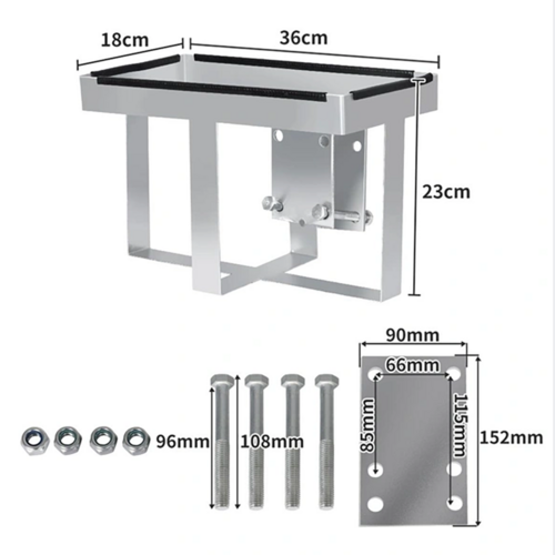 Load image into Gallery viewer, 20L Jerry Can Holder Galvanized Steel 4x4 Camper Trailer Caravan Offroad AU
