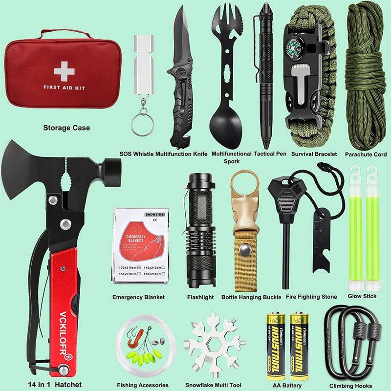 Load image into Gallery viewer, 32 In 1 Emergency Survival Equipment Kit Camping SOS Tool Sports Tactical Hiking
