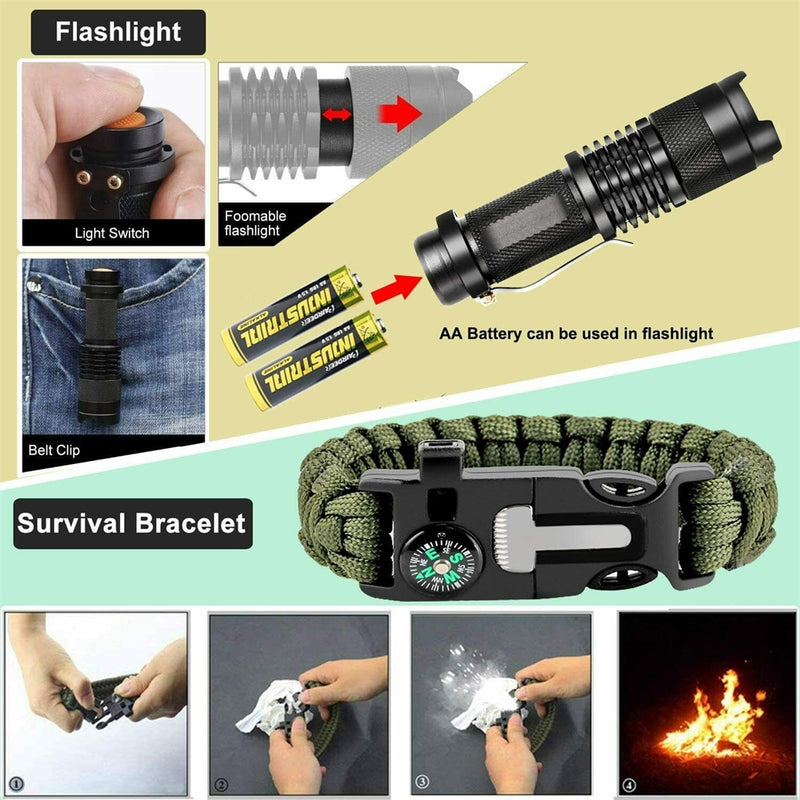 Load image into Gallery viewer, 32 In 1 Emergency Survival Equipment Kit Camping SOS Tool Sports Tactical Hiking
