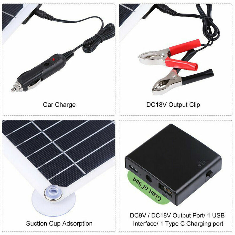 Load image into Gallery viewer, 200W 12V Solar Panel Kit With Regulator 200 watt Mono Caravan Camping Charger
