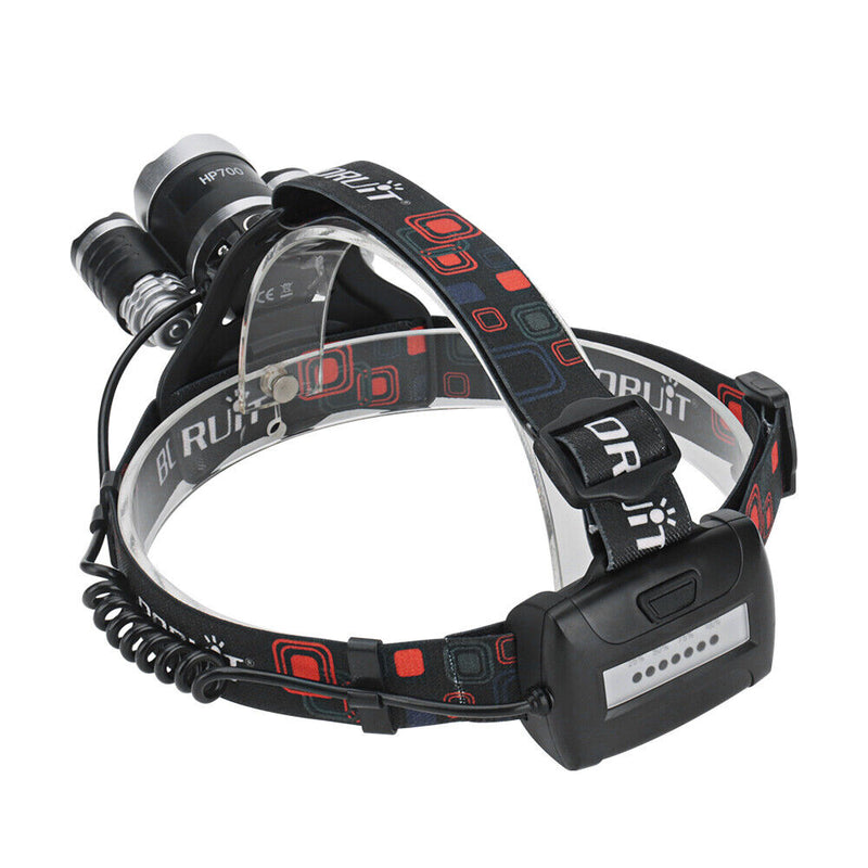 Load image into Gallery viewer, HP700 LED Headlamp Head Torch Lamp Rechargeable Light Headlight  Camping
