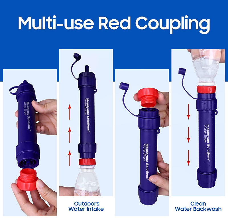 Load image into Gallery viewer, Personal Water Filter Straw 5000L Outdoor Survival Water Purification Straw0.1Î¼m
