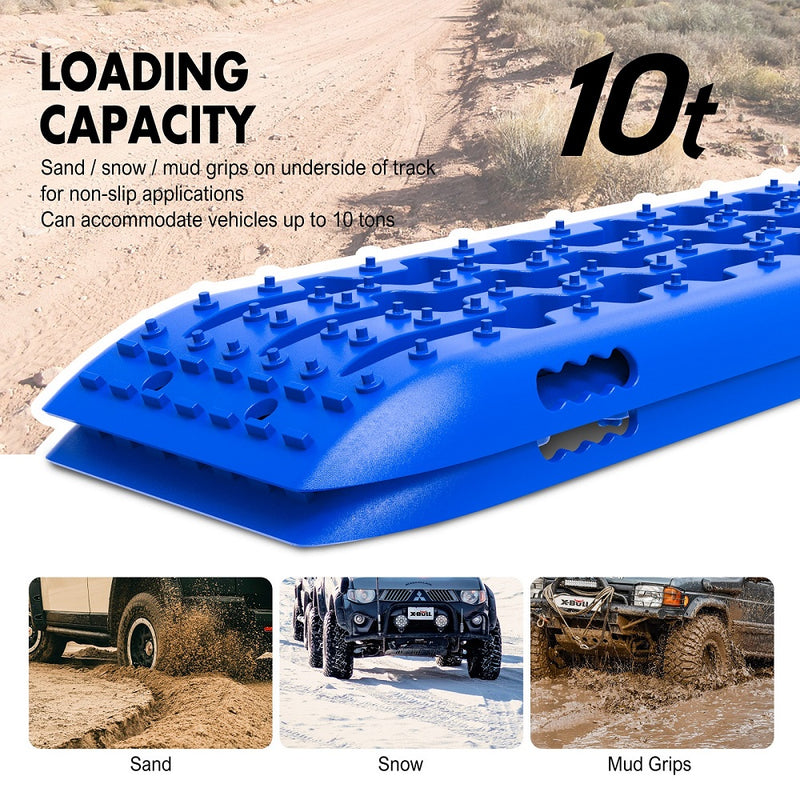 Load image into Gallery viewer, X-BULL Hitch Receiver 5T Recovery Receiver With 2PCS Recovery tracks Boards Gen2.0 Blue
